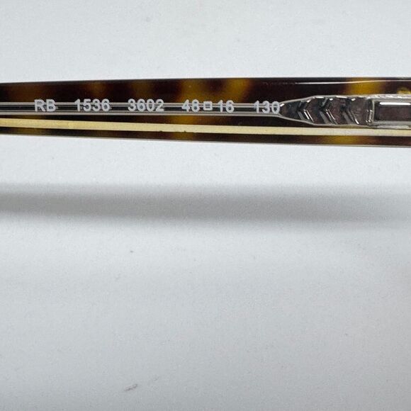 Ray-Ban Kids Eyeglasses Frames RB1536 3602 Tortoise Clear Square 48-16-125 H4196 - Picture 5 of 7